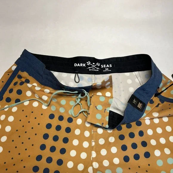 Dark Seas Recycled Boardshorts "Clemente" Gold/Multi